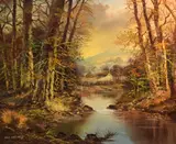 Untitled by John Corcoran, oil on canvas, sold Aug 2026