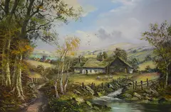 Untitled by John Corcoran, oil on canvas, sold Aug 2026