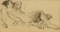 Nude Study by Tom Dearden, drawing, sold Aug 2026