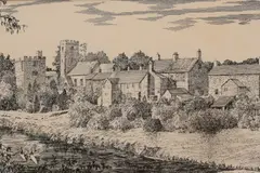 Untitled by Alfred Wainwright, Ink Sketch 'West Tanfield', a study of the Yorkshire village included as drawing, sold Aug 2026