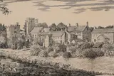 Untitled by Alfred Wainwright, Ink Sketch 'West Tanfield', a study of the Yorkshire village included as drawing, sold Aug 2026