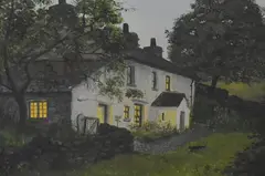Returning at Dusk by Stephen J. Darbishire, oil on board, sold Aug 2026
