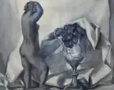 Black Sculpture by Jessie Alexander Dick, Gouache, sold Aug 2026