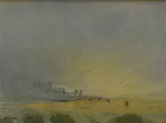Untitled by Brian Nolan, Oil on board, sold Jul 2026
