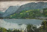 Derwentwater by F.H Hendry, Acrylic on board, sold Jul 2026