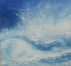 Ocean Spray' an abstract sea study by Alisa Witchell, Watercolour, sold Jul 2026