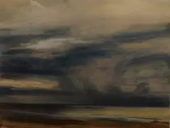 The Solway - Storm at Sea by Donald Wilkinson, pastel, sold Jul 2026