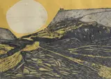 Slatescape by Phil Greenwood, Etching 'Slatescape', a study of a slate mine, signed and dated, sold Jul 2026
