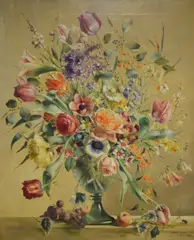 A Mixed Bunch by Terence Loudon, Oil on canvas, sold Jul 2026