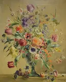 A Mixed Bunch by Terence Loudon, Oil on canvas, sold Jul 2026