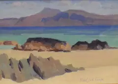 Ben More from Iona by Phillip Macleod-Coupe, Oil on board, sold Jun 2026