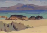 Ben More from Iona by Phillip Macleod-Coupe, Oil on board, sold Jun 2026