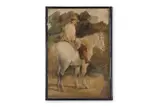 R.a. (british 1831-1895) sketch of a man on a grey horse by Henry Moore, Oil on canvas board, sold Jun 2026