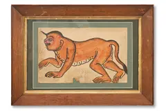 Monster by Rabindranath Tagore, Ink, watercolour and pencil on paper Indistinctly signed, inscribed and dated, sold May 2026