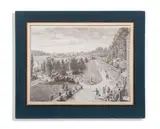 The terrace at malmaison by Jean-Jacques de Boissieu, Pen and grey ink and grey wash, over pencil, watermark J Honig & Zoonen on paper, sold May 2026