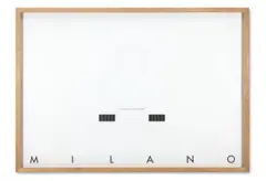 Progretta mostra milano (project exhibition milan) by Gerhard Merz, 1991, Ink and printed text on tracing paper, sold May 2026