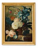 Still life of rose by Johannes Cornelis de Bruyn, oil, sold May 2026