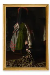 Mending the tapestry by Daniel A. Wehrschmidt, oil, sold May 2026