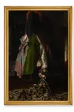 Mending the tapestry by Daniel A. Wehrschmidt, oil, sold May 2026