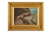 A leopard hunting by night by Arthur Wardle, Watercolour over pencil with gum arabic and with scratching out, on paper, sold May 2026