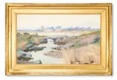 In the mellow autumn time by John McDougal, Watercolour over pencil on paper, sold May 2026