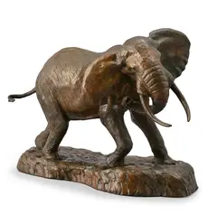 Loxodont africana, 98 by Donald Grieg, Bronze African Bull Elephant, signed, titled and dated to cast, numbered, sold May 2026