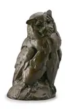 An owl by Dylan Lewis, Bronze, sold May 2026