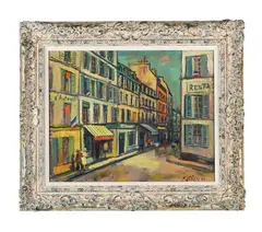 Rue d'auteuil, paris by Llewellyn Petley-Jones, Oil on canvas, sold May 2026