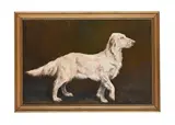 Portrait of a dog by Richard Grasby, 1973, Oil on canvas, sold May 2026