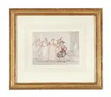 Dinah primrose by Thomas Rowlandson, Pencil, pen and ink and wash Indistinctly inscribed, sold May 2026