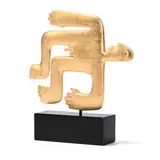 Completely golded by Jon Buck, sculpture, sold May 2026