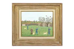 Pheasant to drive from stanhopes by Vincent Haddelsey, 1965, Oil on canvas, sold Apr 2026