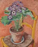 Cineraria in a terracotta pot by Augustus John, Oil on canvas, sold Apr 2026