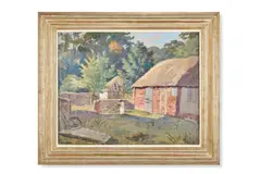 Farmyard by Ethelbert White, Oil on canvas, sold Apr 2026