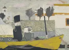 Harbour. seville by David McClure, 1951, Oil on board, sold Apr 2026
