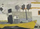 Harbour. seville by David McClure, 1951, Oil on board, sold Apr 2026