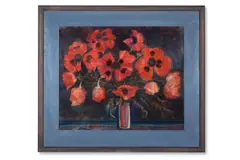 Poppies by Robin Philipson, Watercolour, sold Apr 2026