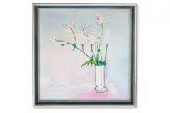 Flowers from morfa terrace by Philip Sutton, Oil on canvas, sold Apr 2026