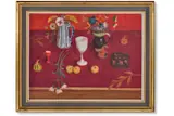 White chalice by David McClure, 1976, Oil on canvas, sold Apr 2026