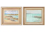 Quimiac and le croisic by Jack E. Millar, 1987, Oil on board, a pair Both signed with initials, sold Apr 2026