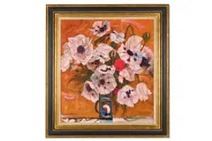 Poppies by Robin Philipson, 1987, Oil on canvas, sold Apr 2026