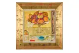 Compotier of fruit by Robin Philipson, Oil on board, sold Apr 2026