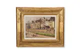 Cheyne walk by Morland Lewis, Oil on board, sold Apr 2026