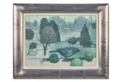 One bird three apples by Alexander Fraser, Oil on canvas, sold Apr 2026