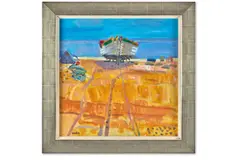 Fishing boat, aldeburgh by Glen Scouller, Oil on canvas, sold Apr 2026