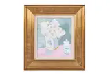 Still life of roses by John Pawle, Oil on board, sold Apr 2026