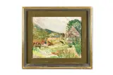 A landscape in donegal by Carel Weight, Oil on board, sold Apr 2026