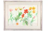 Early tulips by Elizabeth Blackadder, 1988, Watercolour and pencil, sold Apr 2026
