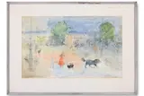Eel brook common by Anthony Gross, Pen and ink and watercolour, sold Apr 2026
