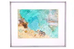 The well, monte de santa tecla by Anthony Gross, 1934, Pen and ink and watercolour, sold Apr 2026